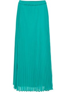 Длинная плиссированная юбка (изумрудный) Bonprix