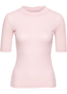 Футболка в резинку (розовый) Bonprix