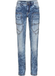 Прямые стрейтчевые джинсы, высокий рост (L) (нежно-голубой) Bonprix