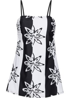 Формирующее купальное платье (черный/белый) Bonprix
