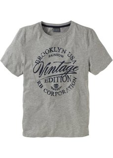 Футболка Slim Fit (светло-серый меланж) Bonprix