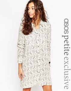 Платье-рубашка с принтом пейсли ASOS PETITE - Мульти