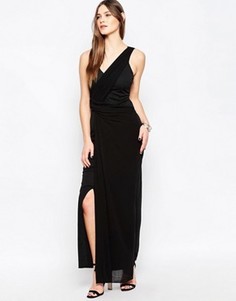 Платье макси с запахом Studio 75 Manna - Черный