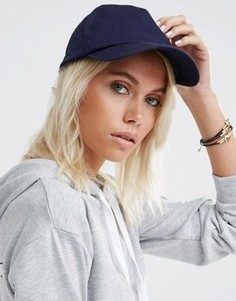 Oднотоннaя бейсболка ASOS - Темно-синий