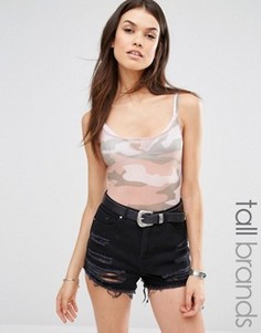 Боди с камуфляжным принтом Missguided Tall - Мульти