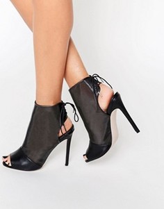 Ботильоны с открытым носом ASOS ELIZABETH - Черный