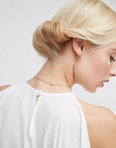 Винтажная базовая заколка-валик для волос ASOS - Желтый