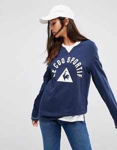 Лонгслив в стиле ретро Le Coq Sportif Premium - Темно-синий