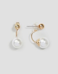 Серьги‑шарики с искусственным жемчугом ASOS - Кремовый