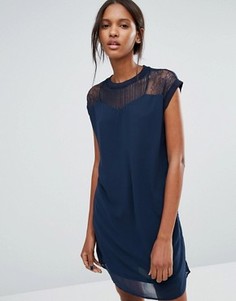 Платье-туника с кружевной кокеткой Vero Moda Tall - Черный