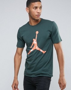 Зеленая футболка Nike Air Jordan Hand Down 801601-327 - Зеленый