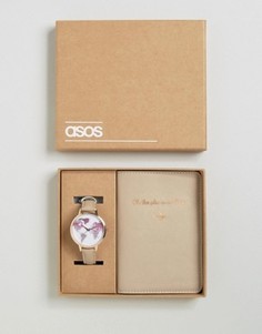 Часы и обложка для паспорта ASOS Oh The Places We Will Go - Серый