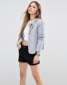 Куртка с вышивкой Pepe Jeans Anta - Синий
