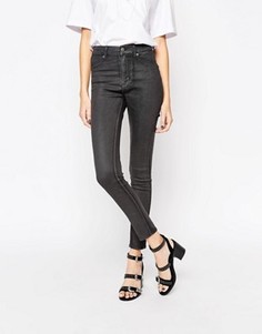 Вощеные джинсы скинни Cheap Monday - Серый