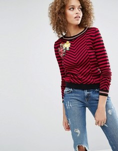 Джемпер с узором и нашивкой ASOS - Мульти
