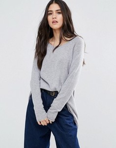 Свободный кашемировый джемпер Subtle Luxury - Серый