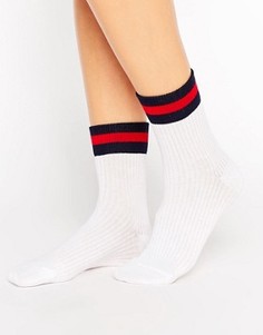 Носки с полосками ASOS - Белый
