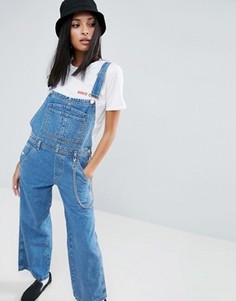 Синий свободный джинсовый комбинезон ASOS - Синий