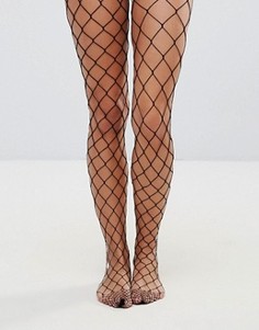 Колготки в крупную сетку ASOS - Черный