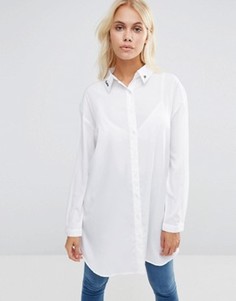 Рубашка с вышивкой Daisy Street - Белый