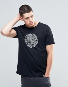 Черная футболка слим с логотипом Pretty Green - Черный