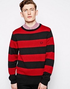 Джемпер в полоску Fred Perry Laurel Wreath - Красный