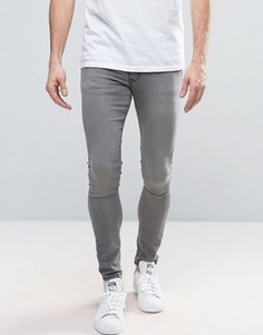 Серые супероблегающие джинсы ASOS - Серый