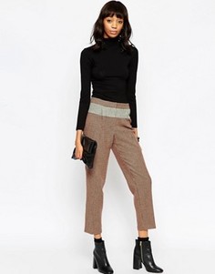 Твидовые брюки-галифе ASOS - Мульти