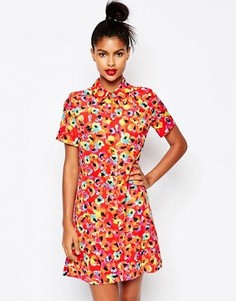 Платье-рубашка с принтом Sonia by Sonia Rykiel - Красный