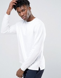 Белый свитшот с фиксированной кромкой ASOS - Белый