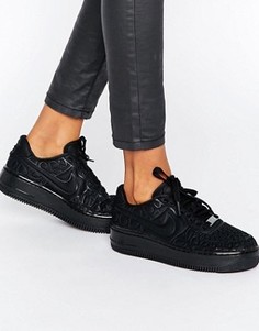 Черные кроссовки Nike Air Force 1 Upstep - Черный