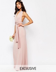 Платье-трансформер длины макси TFNC WEDDING - Розовый