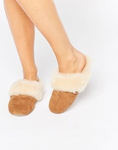 Слиперы на каблуке Just SheepSkin - Коричневый