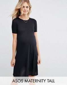 Свободное платье для беременных ASOS Maternity TALL - Черный