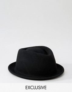 Фетровая шляпа Reclaimed Vintage - Черный