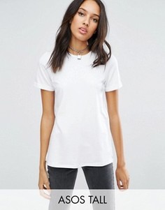 Легкая трикотажная футболка ASOS TALL - Белый