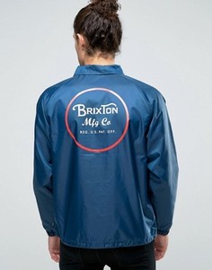 Спортивная куртка с принтом на спине Brixton Wheeler - Темно-синий