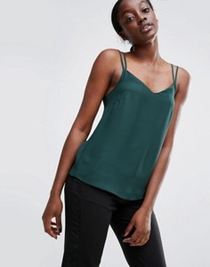 Тканый топ на двойных бретельках ASOS - Зеленый