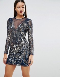 Платье мини ASOS RED CARPET - Темно-синий