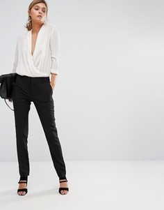 Узкие брюки стретч New Look - Черный