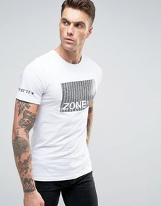 Футболка с принтом на груди Jack &amp; Jones - Белый
