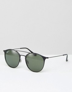 Круглые солнцезащитные очки-авиаторы с поляризованными линзами Ray-Ban 0RB3545 - Черный