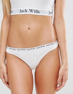 Стринги с логотипом Jack Wills - Белый