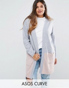 Кардиган в стиле колор блок ASOS CURVE - Мульти