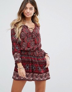 Ромпер с принтом Hollister - Розовый