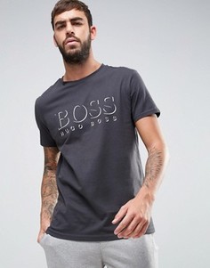Серая футболка стандартного кроя с логотипом BOSS By Hugo Boss - Серый