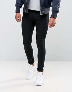 Черные супероблегающие джинсы New Look - Черный