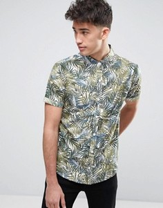 Рубашка с пальмовым принтом Another Influence - Зеленый