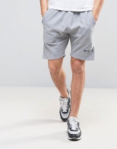 Серые шорты с логотипом Nicce London - Серый