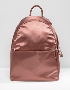 Атласный рюкзак медного цвета Glamorous - Розовый